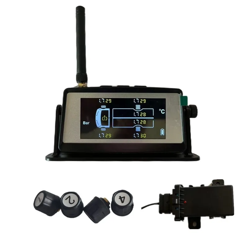 4-14 wheels arbitrary switching multi-wheel full display heavy truck trailer special solar tire pressure detector