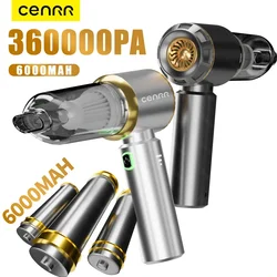 CENRR-ミニカー掃除機、強力なパワー、ハンドヘルド、ワイヤレス、高吸引、家電、360000pa