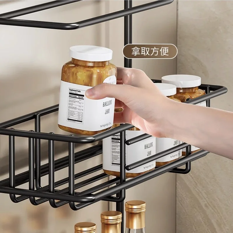 Kitchen Refrigerator Side Shelf Space Saving Spice Storage Rack Kitchen Fridge Shelf Rack Refrigerator Kitchen Organizer Shelf