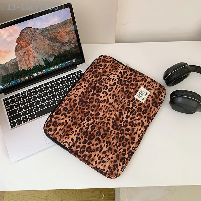 Laptoptasche Leopardenmuster Computer Innentasche 11/13/15 Zoll Tablet Sleeve Cover Tasche