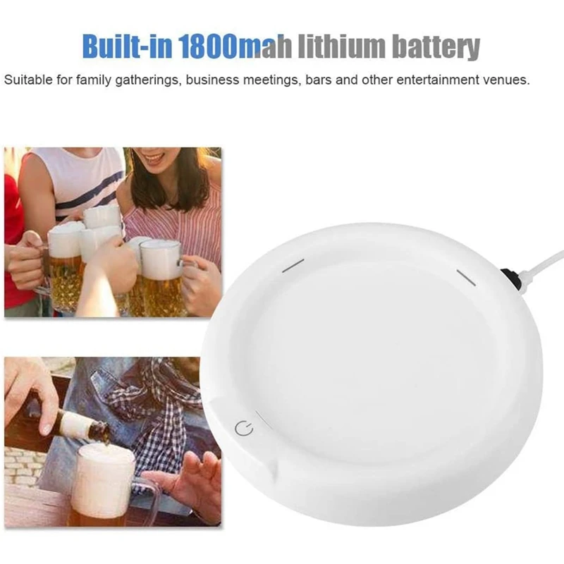Electric Ultrasonic Beer Foamer Beer Enhancer Better Tasting Beer for Lager, Craft Beer and Home Brewing - Image 2