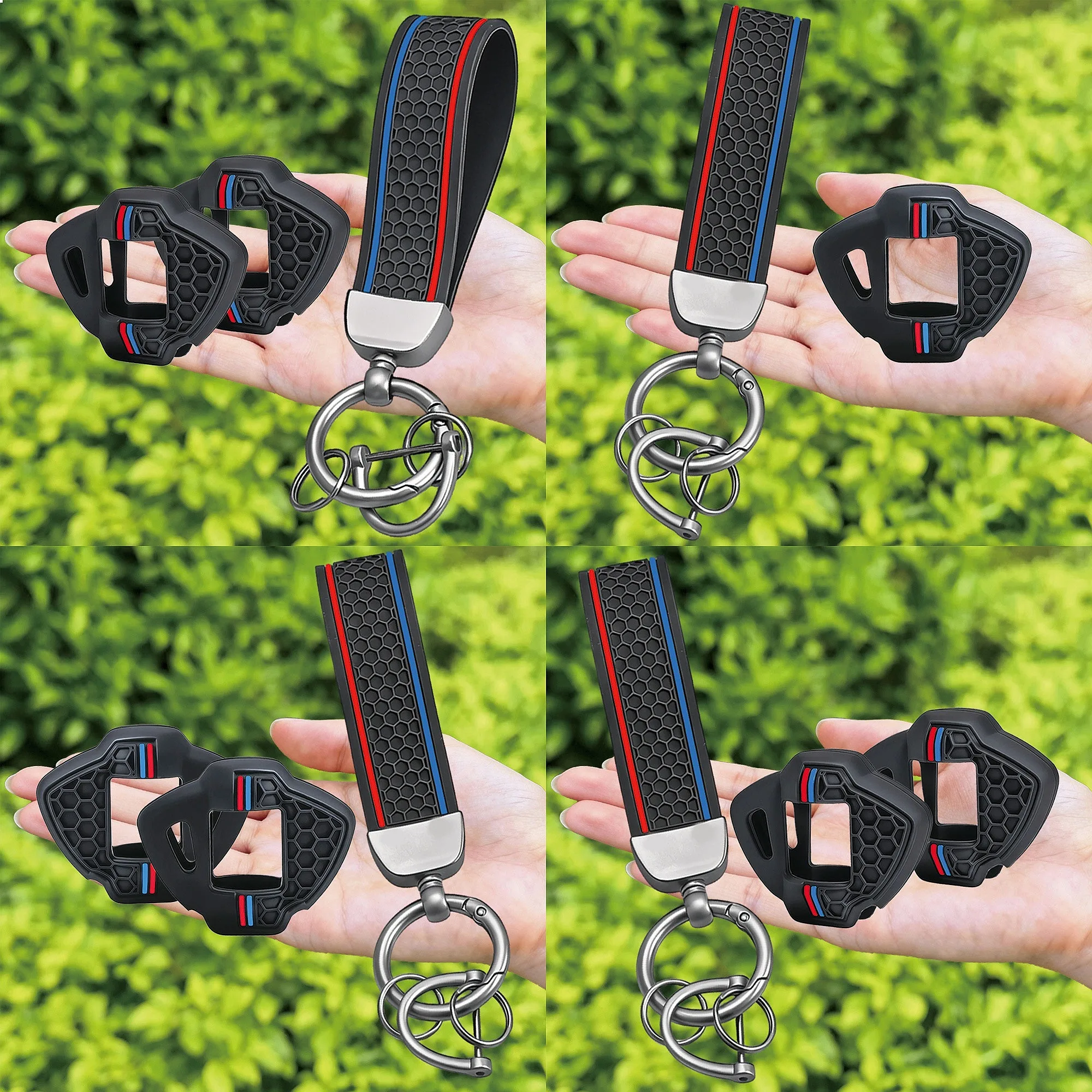 Keychain Silicone Motorcycle Key Cover Case For Suzuki Vstrom 650 1000 1050 XT DL650 DL1000 Auto Key Shell