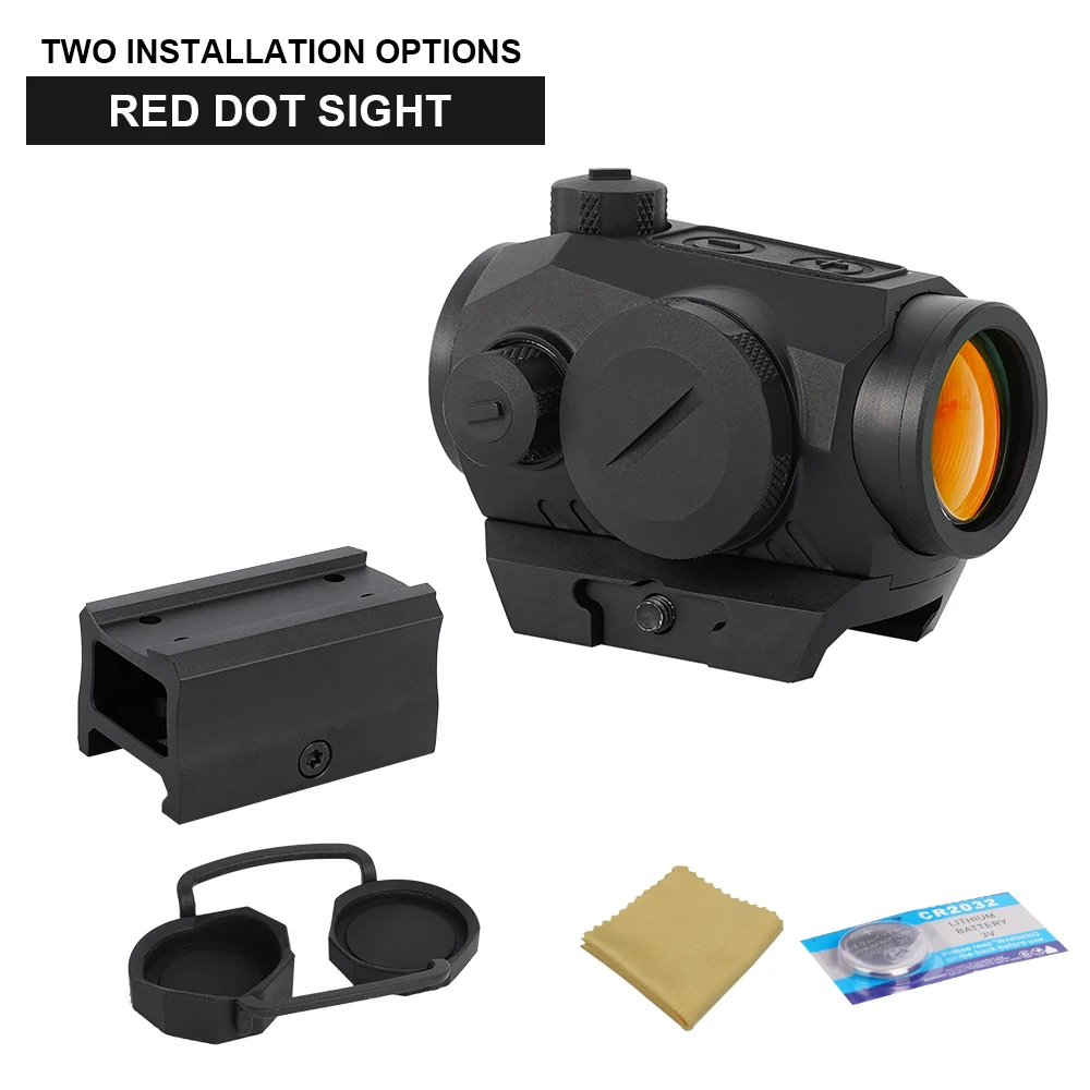 Red Dot Sight Motion Awake 2 MOA 1X20mm Red Dot Optics Scope With Riser Mount For Rifle Hunting Scopes