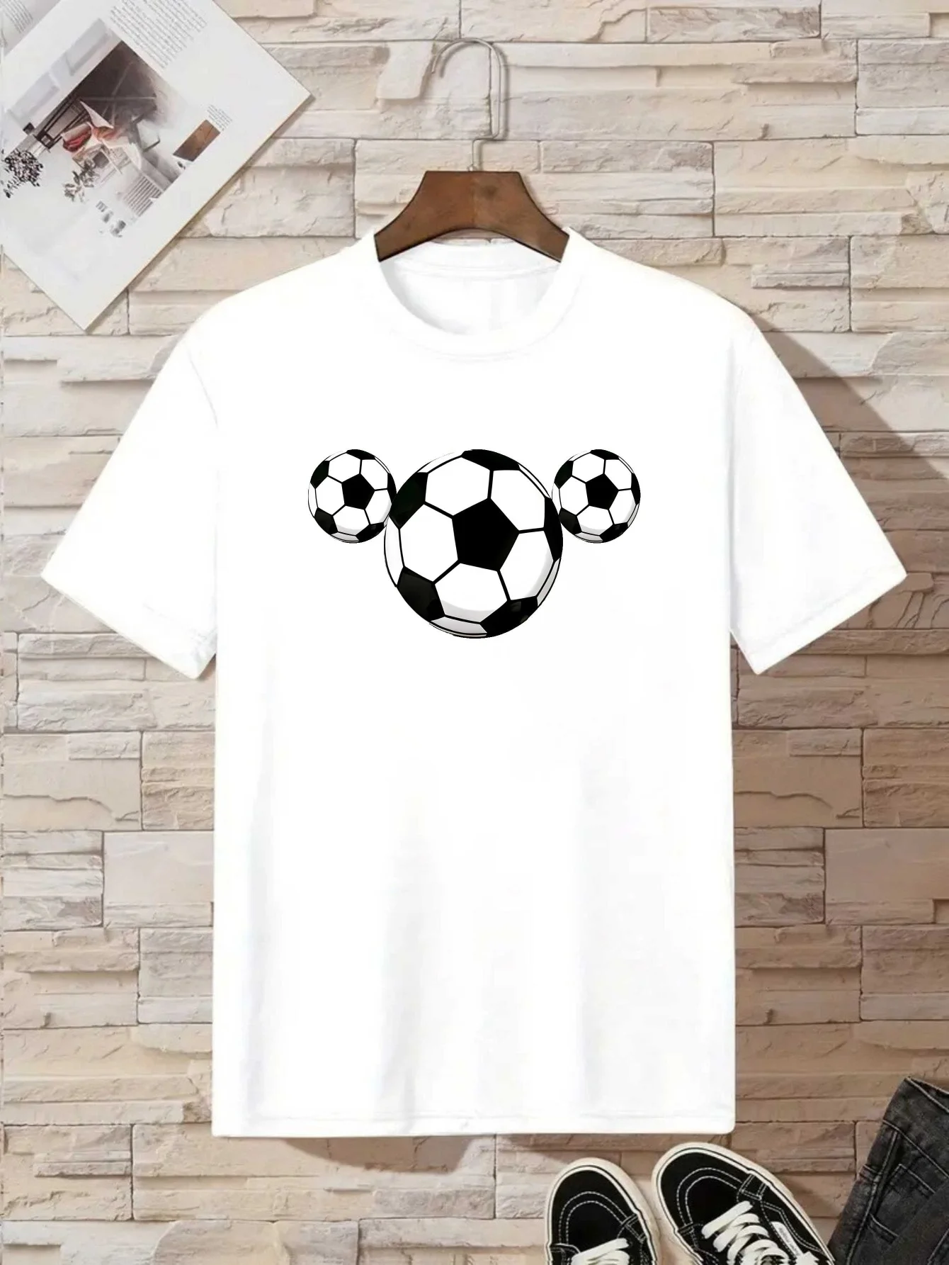 Three Kingdoms Football Feast Summer Fashion Children's Tshirt Printed Children's T-shirt Casual Top Creative Christmas Elements