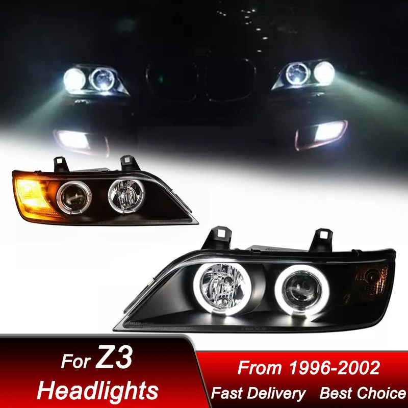 

Pop Car Headlights For BMW Z3 1996-2002 New Style Full LED Headlamp Assembly Upgrade High Configure Projector Lens Accessories K