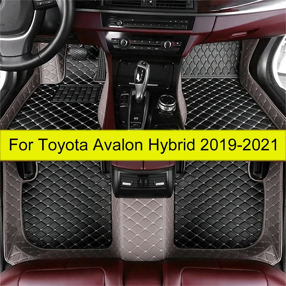 Car Floor Mats For Toyota Avalon Hybrid 2019 2020 2021 Custom Auto Foot Pads Automobile Carpet Cover Interior Accessories