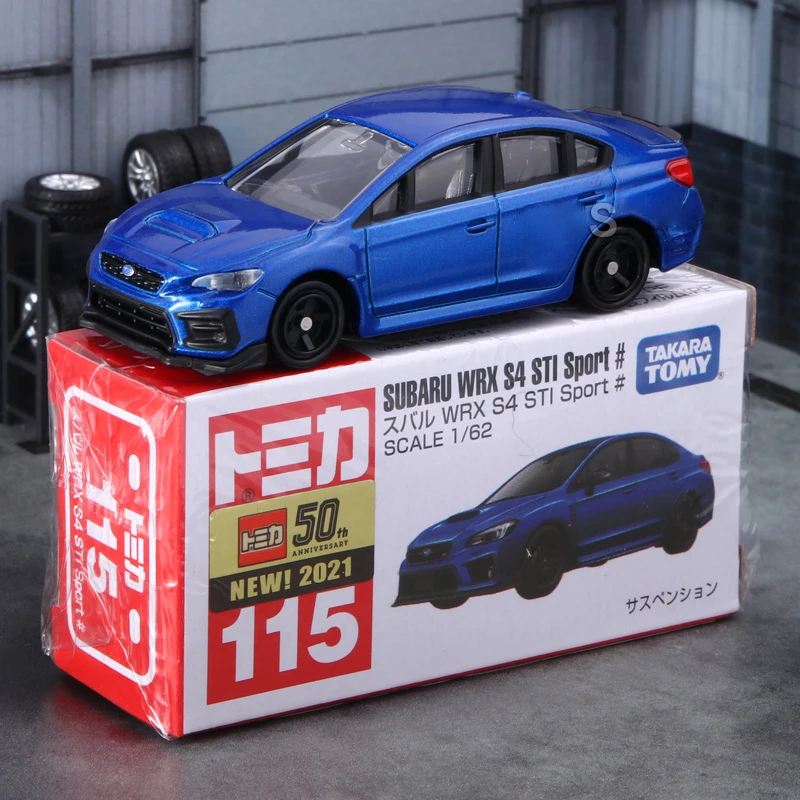 Takara Tomy SUBARU WRX S4 STI SPORT 115# Alloy Car Diecasts & Toy Vehicles Car Model Miniature Scale Model Car For Children