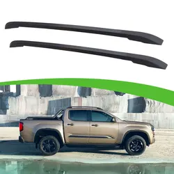 VW 올 뉴 아마록 2023 2024 + 알루미늄 상단 사이드 레일 바, 루프 레일 랙, 2 개