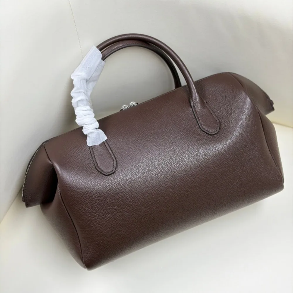 New High-quality Light Luxury Handbag, Large-capacity Leather Commuter Bag, Unique Texture, Fashionable, Simple and Casual Daily