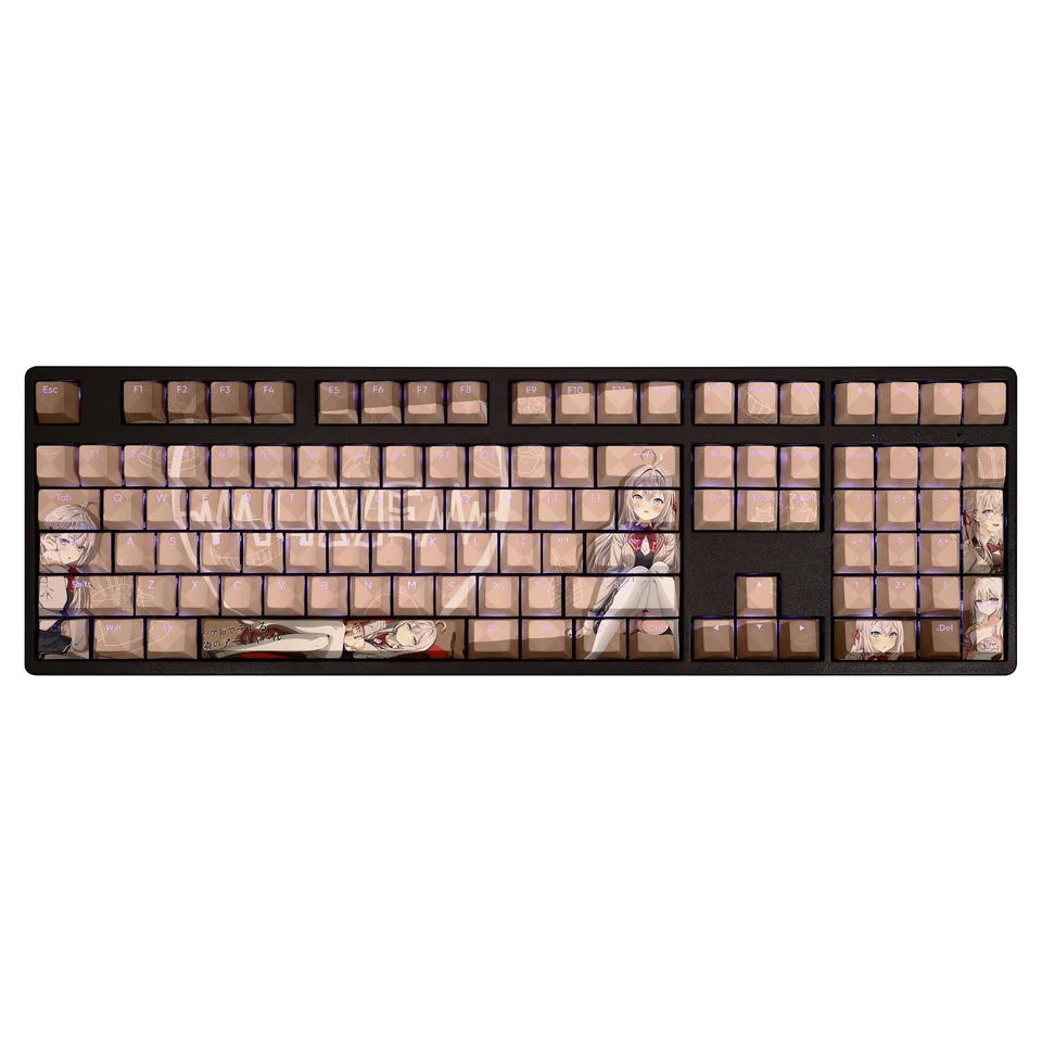 Alisa Mikhailovna Kujou 108 Keycaps Roshiere PBT DYE Sublimation