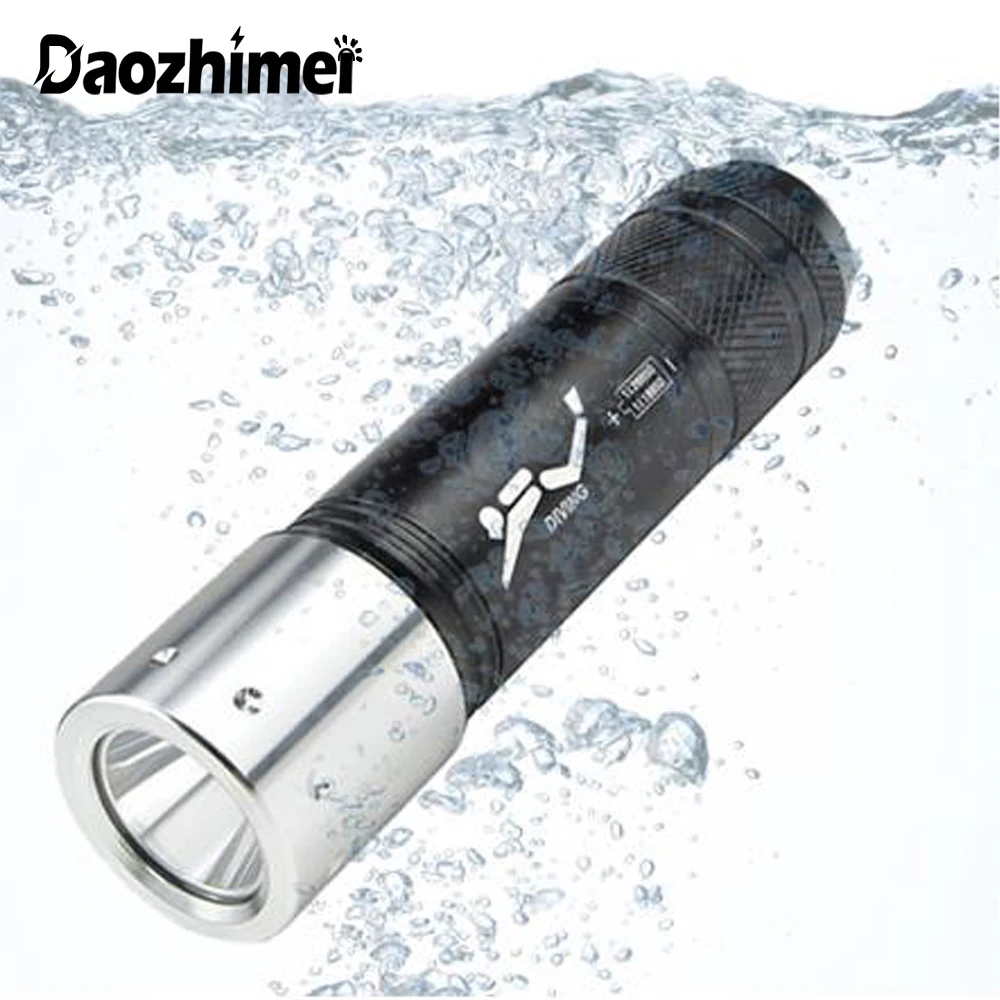 

T6 Diving Flashlight 3 Mode Diver Underwater Waterproof LED Scuba Lamp Flashlight Torch Use AAA/18650/26650 Battery