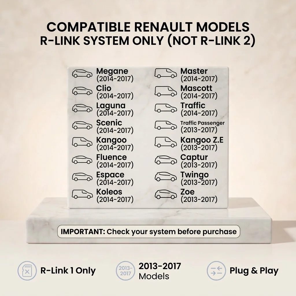 For Carminat R‑Link 11.45 16GB Upgrade Sat Nav SD Card 2025 Europe UK Compatible For Renault 2013‑2017 Megane Clio Scenic Captur