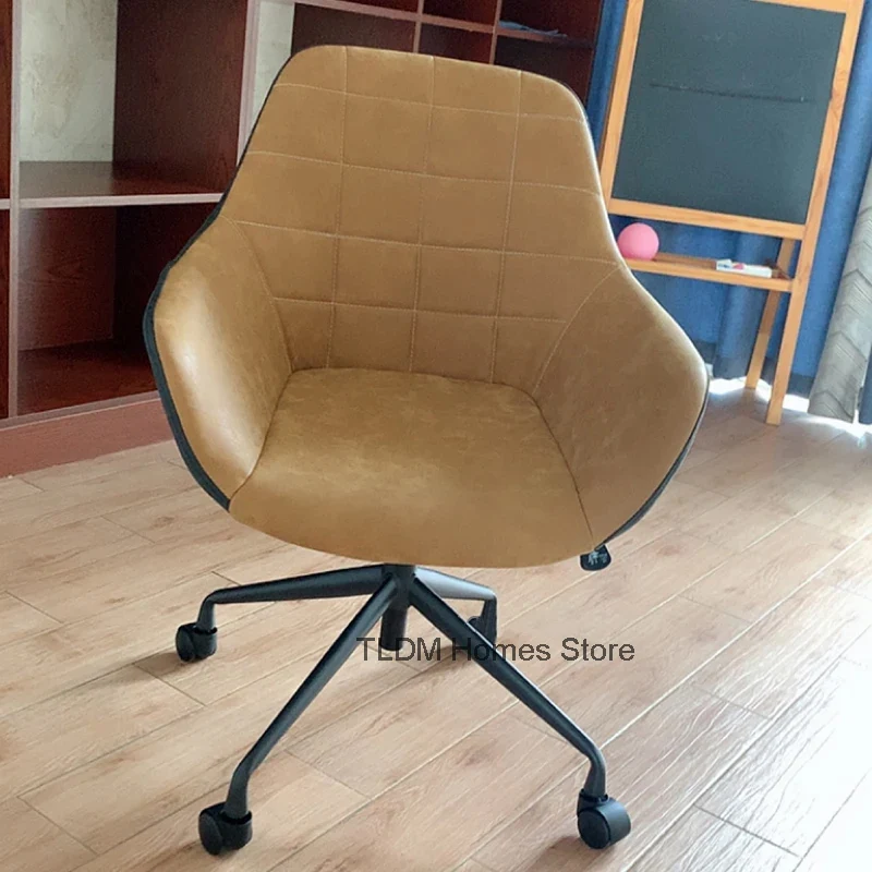 Light Luxury Office Furniture Computer Chair Home Desk Learning Office Chair Lifting Backrest Rotating Lift Swivel Office Chairs