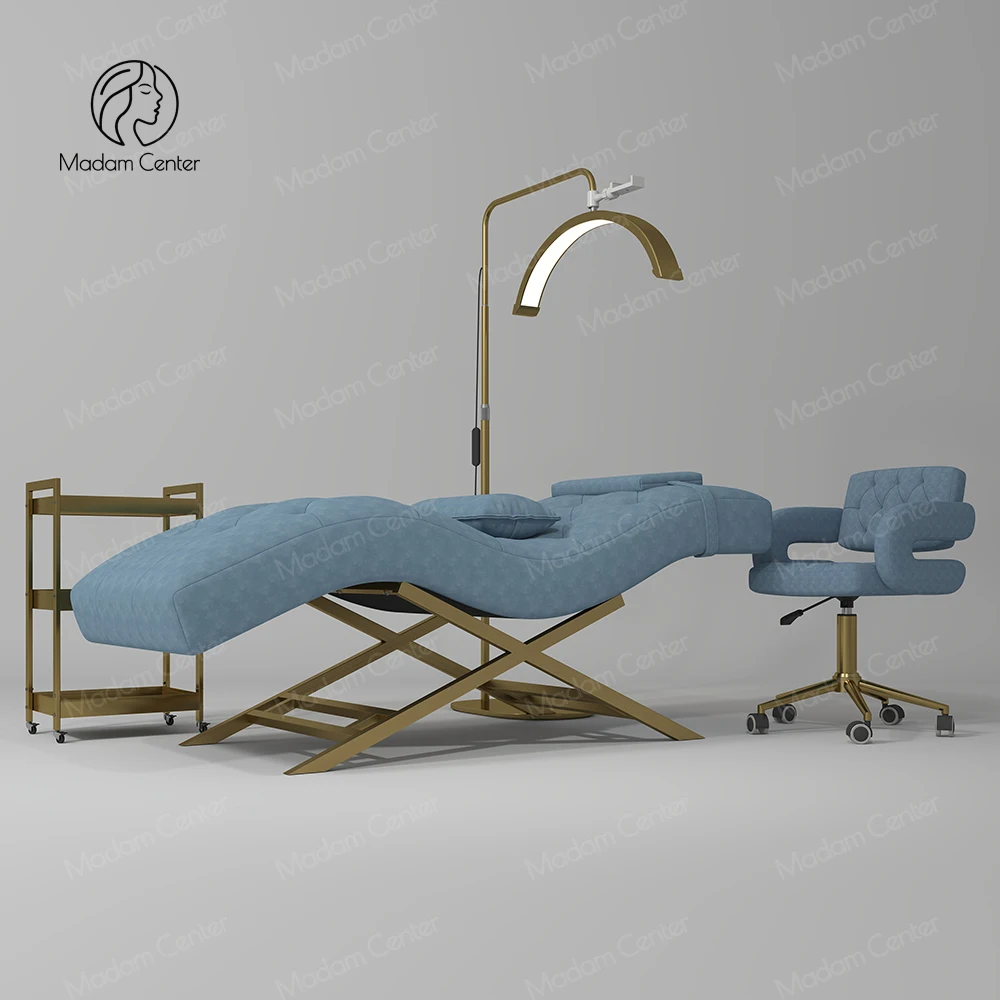 

Lash Furniture for Eyelash Studio Camilla Lash Beauty Salon Curved Chair to Make Eyelashes Stretchers for Eyelashes