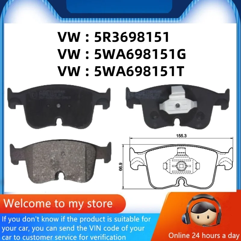 per-vw-magotan-b9l-r22-passat-pro-b9-r31-pastiglia-freno-anteriore-5wa698151g-5r3698151-5wa698151t-auto-parts-22070