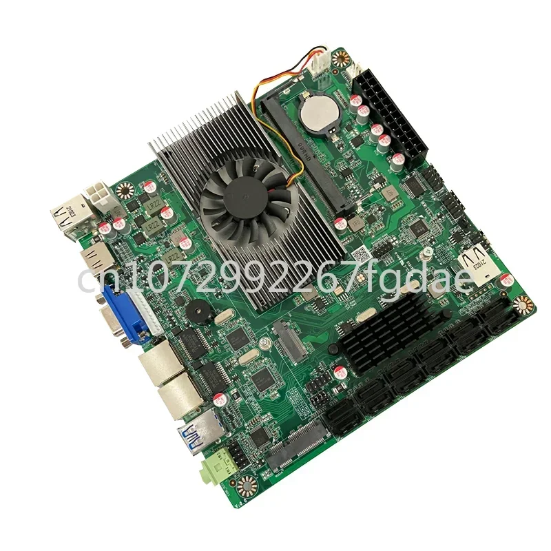 Original N5095 Storage NAS Motherboard Server Hot Swappable Dual Network ITX Motherboard 12SATA Gigabit Ethernet Port