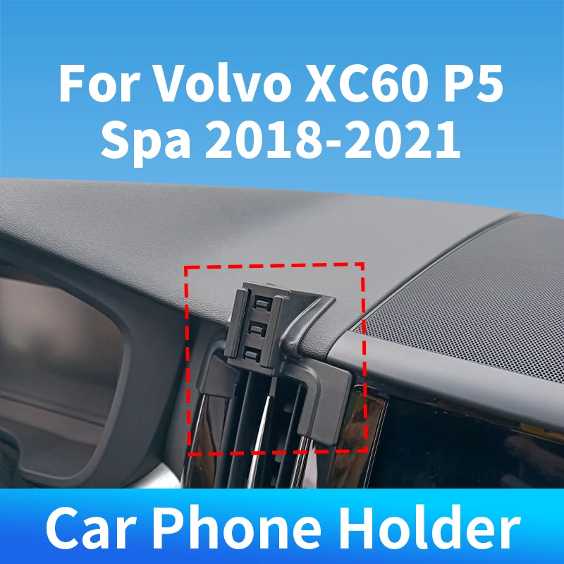 

Car Phone Holder Special Fixed Bracket Base Wireless Charger For Volvo XC60 P5 Spa 2018-2021 For Car Auto Interior Accessories