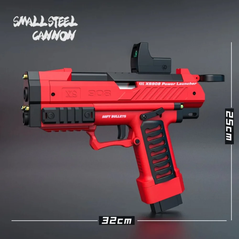 Pistolet na miękkie kulki Raptor Launcher Shell, zabawka sportowa do gier CS, ręcznie ładowana broń, pistolet strzelający dla dzieci, prezent urodzinowy.