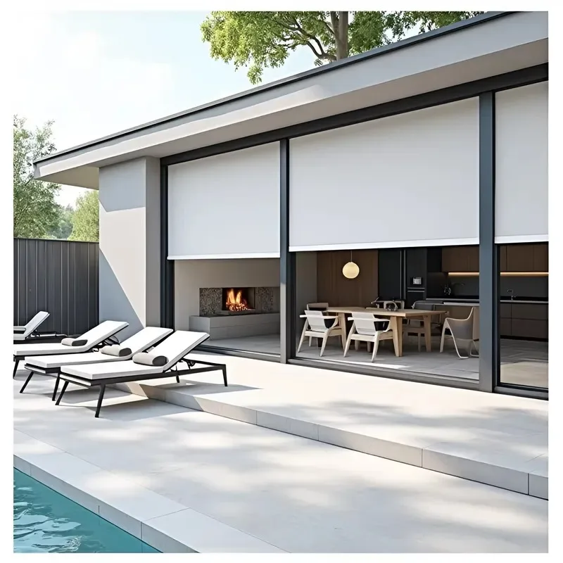 New Best Selling Electric Roller Shutter Motor Automatic Control Vertical Intelligent Shutters Sunshades Blinds Curtains