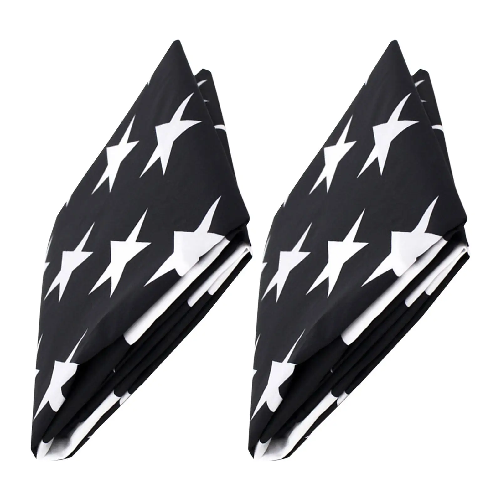 2Pcs Black and White American Flags Fade Proof Heavy Duty Usa Flags Garden Porch Party Decoration Patriotic Lawn Decorative Sign