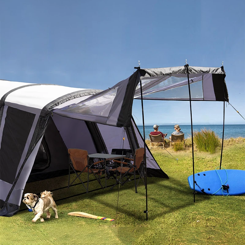 Popular Large Two-room One Room Tent Outdoor Tunnel Camping Tent Folding Fast Open Inflatable Tent For Many People