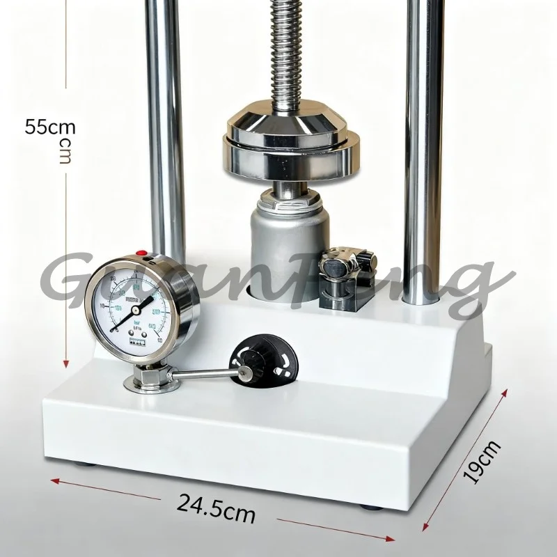 Laboratory Hydraulic Press, Denture Bottle Compression Precision Pressure Equipment, Professional Laboratory Tools for Denture