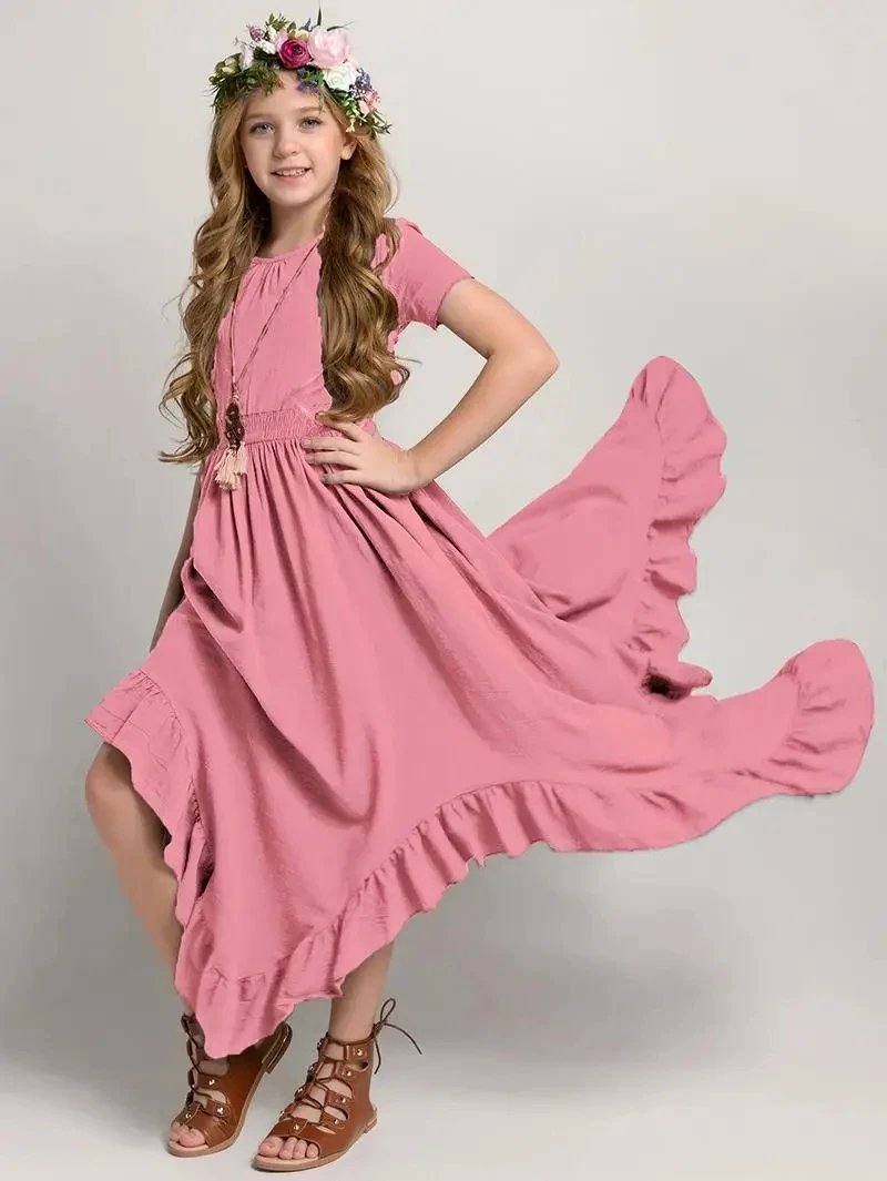 Princess Girls Cotton Lace Party Teenager Long Dresses Baby Kids Flower Girl Wedding Birthday Children Clothing For 6 8 10 12 14 - AliExpress 1501 Princess Girls Cotton Lace Party Teenager Long Dresses Baby Kids Flower Girl Wedding Birthday Children Clothing For 6 8 10 12 14 - AliExpress 1501