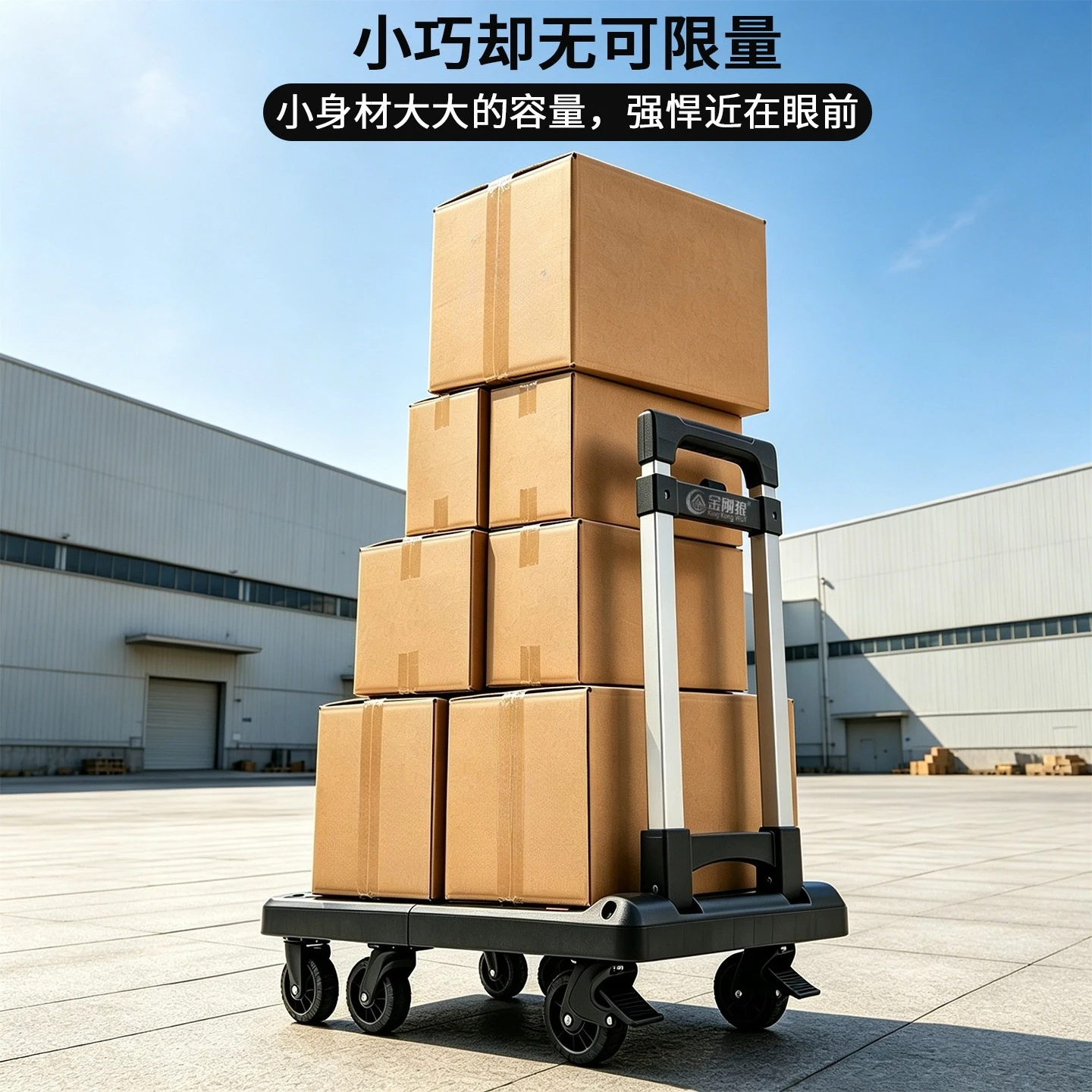 Foldable Silent Portable Hand Trolley Lightweight Grocery Shopping Cart For Cargo Express Delivery Household Pull Wagon Carrier
