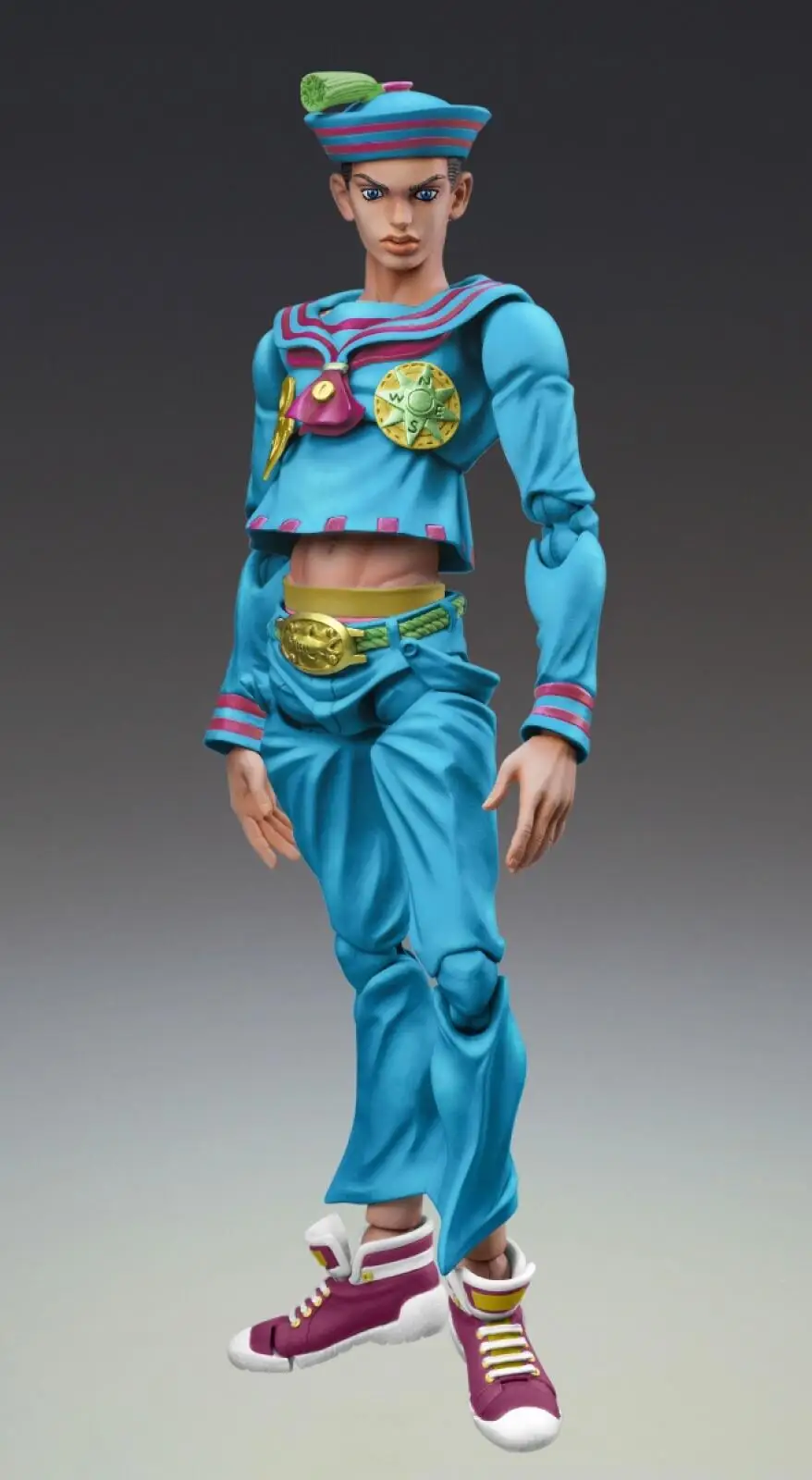 Official Genuine In Stock Medicos-E Super Action Statue Higashikata Jousuke Soft & Wet 2Nd Color Scheme Figure Anime Jjba Toy