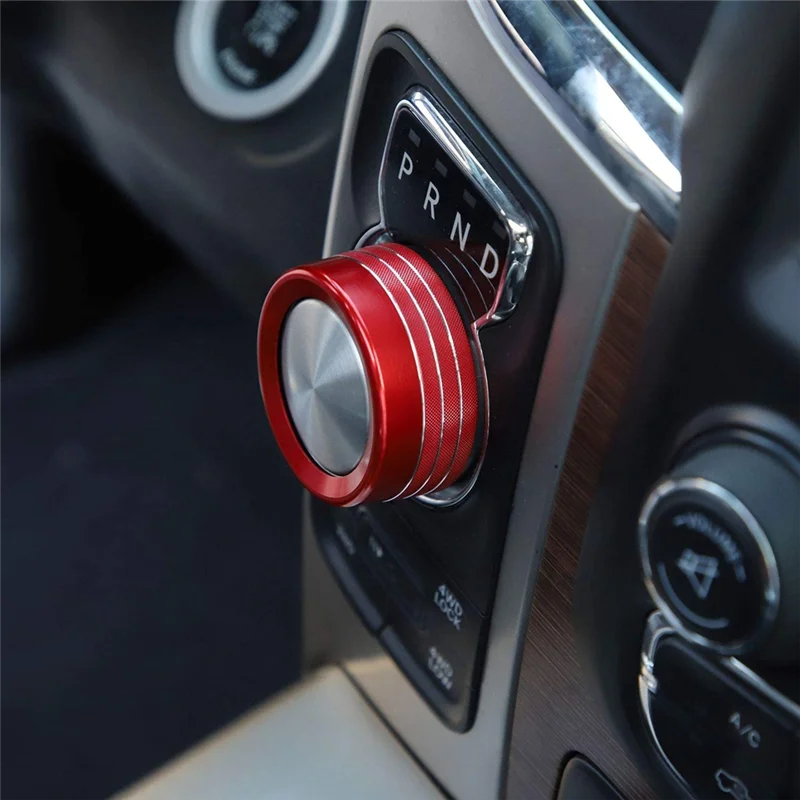 N30R_MA Gear Shift Switch Knob Cover Trim Aluminum for Dodge RAM 2013-2017