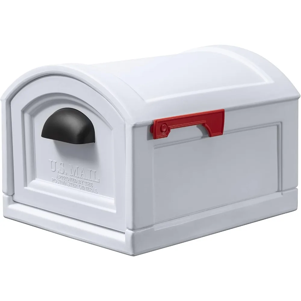 Town-to-Town XL Post-Mount Mailbox, USPS T4 Sized Mailbox, Easy to Install, Durable, Weather Resistant, Onyx Black