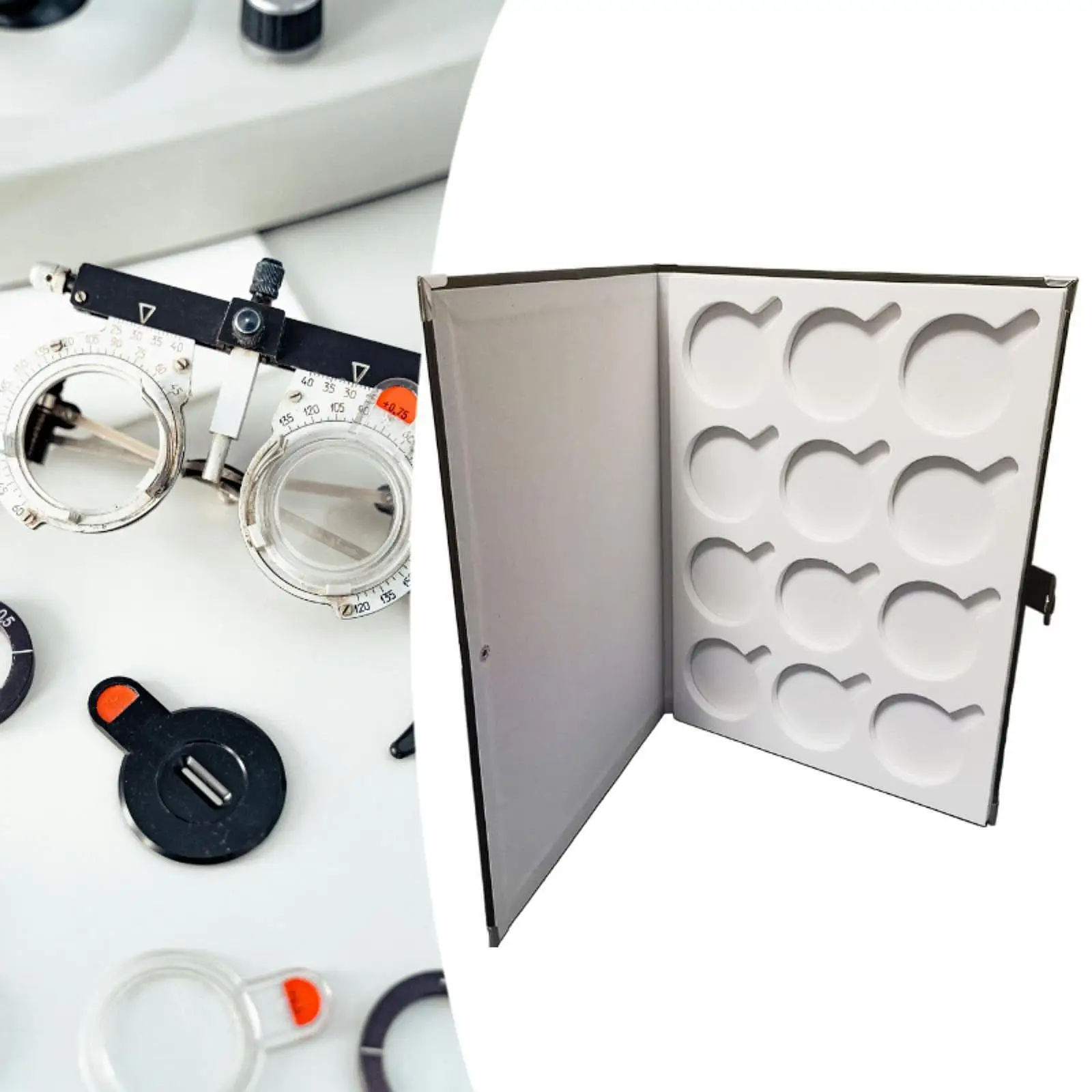

Lens Organizer for Eyewear with Storage Box for Hyperopia Lenses