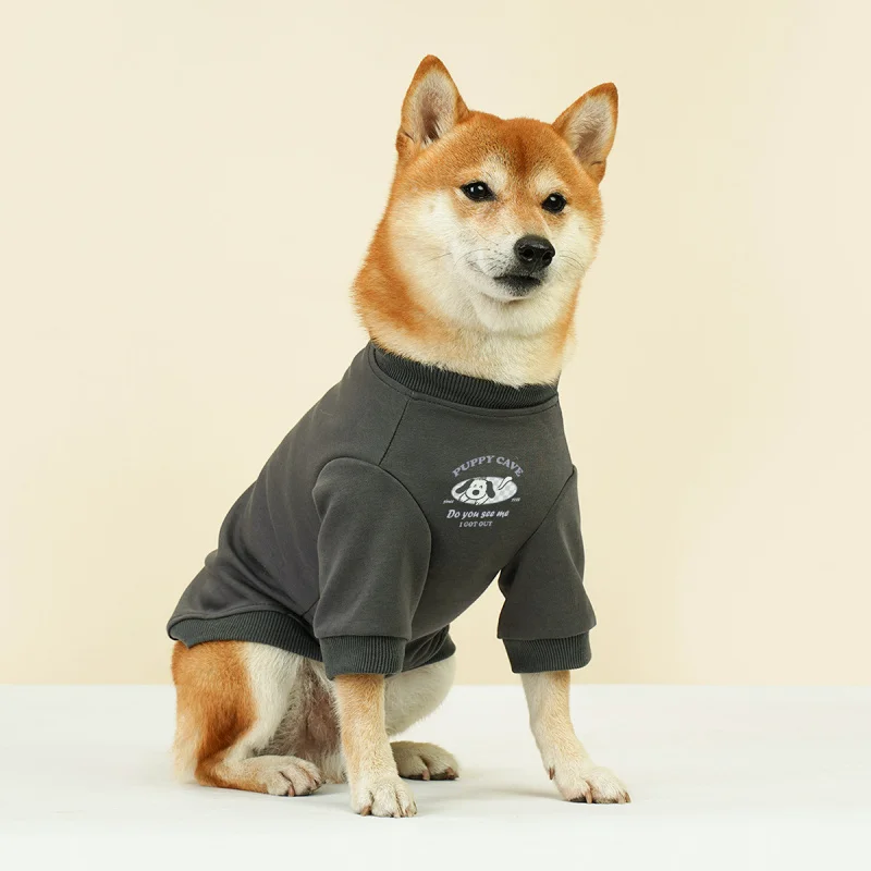 

Pet Printed Dog Crewneck Hoodie Medium and Large Dogs Shiba Inu Golden Retriever Border Collie Big Dog Clothes