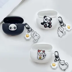 For Realme Buds Air5/air5 Pro /Air 6 Pro Case Cute Cat for Realme Buds Air 6 Pro Silicone Earphone Case with Keychain fundas