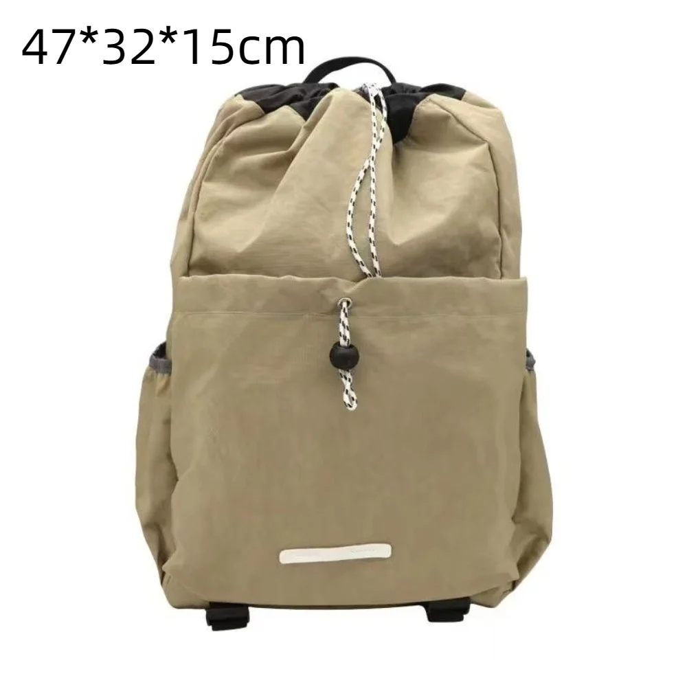 Zaino da alpinista leggero da viaggio Unisex di grande capacità borsa da Badminton con coulisse Casual pieghevole zaino sportivo