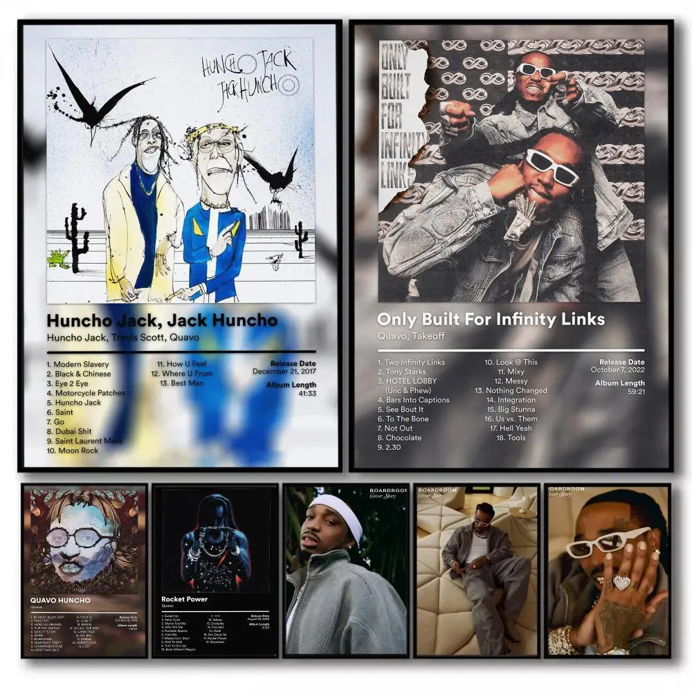 Rapper Q-Quavo Album Poster PP Wall Decor Posters Celebrity Music Art Prints Bedroom Office Gift