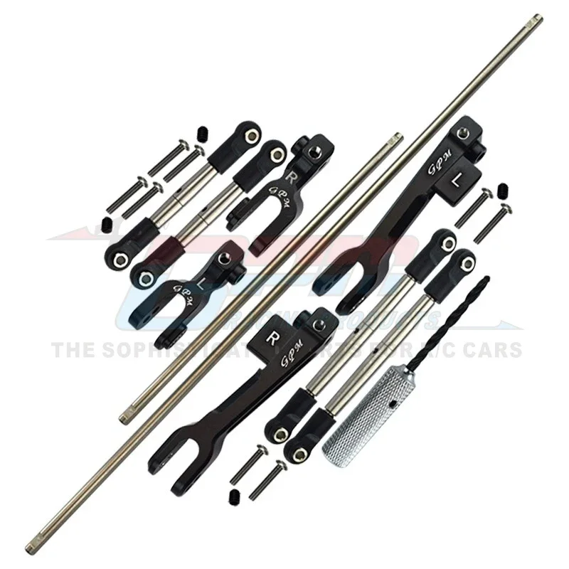 GPM Metalen Voor Achter Sway Bars Linkage Trekstang 8596 + 8597 + 8598 voor Traxxas 1/7 UDR Onbeperkt Desert Racer 85076-4 85086-4