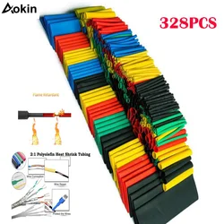 127-400pcs Heat Shrink Wrapping Kit Heat Shrink Tube Assorted Pack Wire Cable Insulation Sleeve Set Thermoresistant Tube