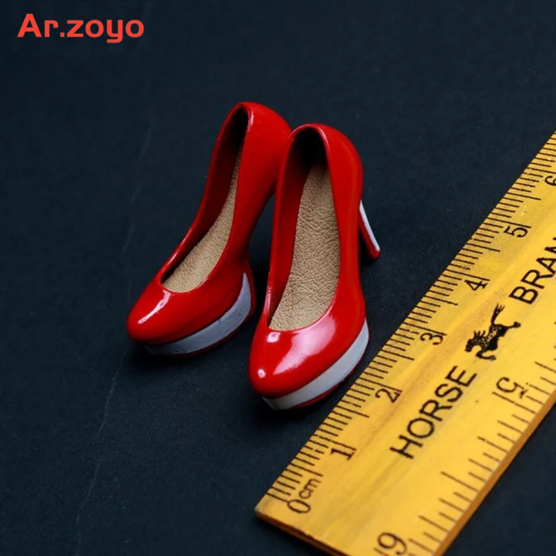 Fashion Girl High Heel Shoes for 1/6 Female Women Simulation Stiletto Court Shoes Model for 12in Phicen Tbleague Body Doll Toy