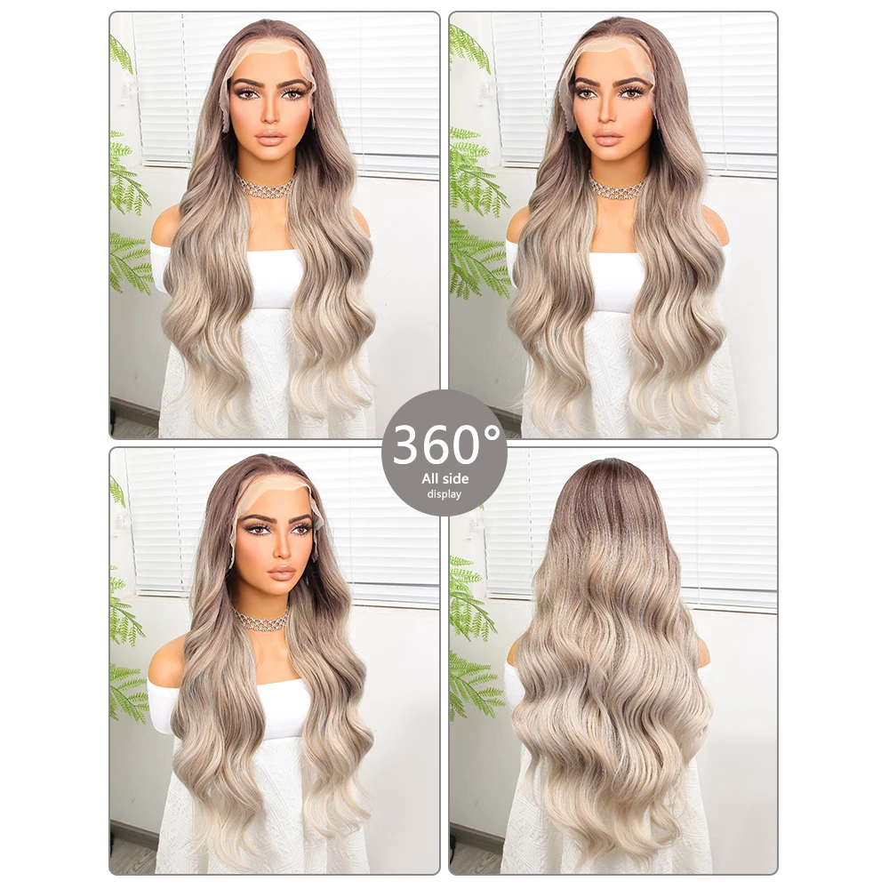 LIGHT BEAUTY 13*4 perucas dianteiras de renda perucas retas com cabelo sintético de alta qualidade perucas encaracoladas e boa textura