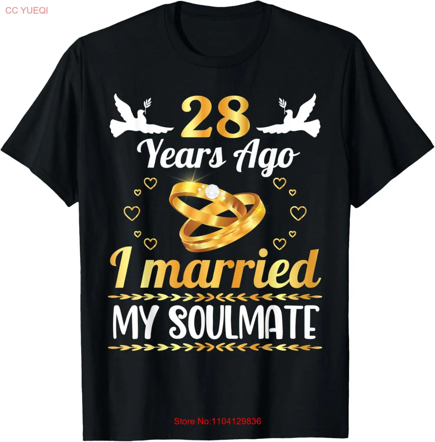 Ehemann, Ehefrau, heiratete Erinnerung vor 28 Jahren, ich heiratete mein Seelenverwandter T-Shirt-Hoodie