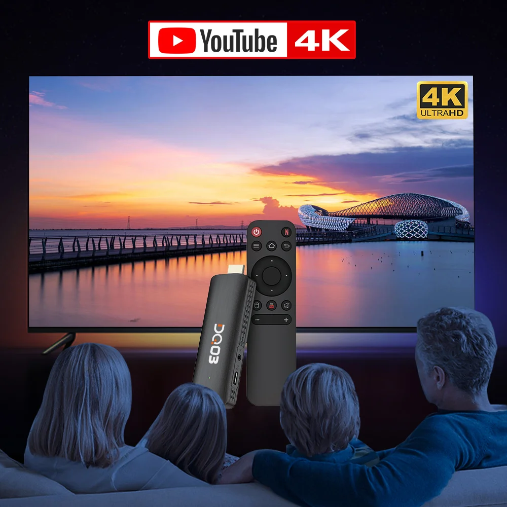 VONTAR DQ03 Mini TV Stick Android 10 QuadCore 1G8G 2G16G يدعم 4K@60fps HDR10+ 2.4G&5.8G Dual Wifi TV BOX Android 10.0