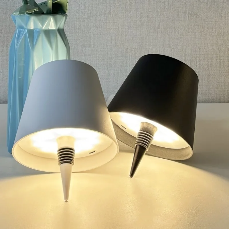 

Беспроводной светодиодный светильник для винных бутылок, перезаряжаемый, для ваз, настольная лампа, с сенсорным выключателем, ночник для декора кафе, бара, клуба, отеля, ресторана