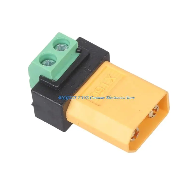 

Bidirectional XT60 Male To 2Pin Terminal Adapter 10A Rating For Energy Storage Solar Models
