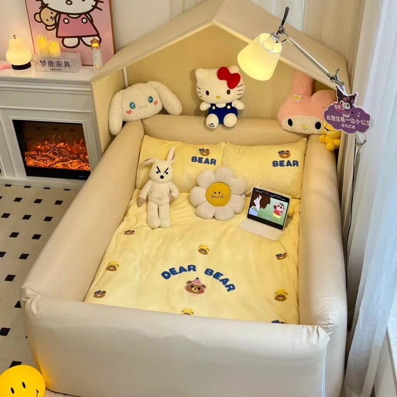 

Children's bed splicing tent bed circumference girl fence protective fence crib cartoon anti-collision splicing boy princess bed