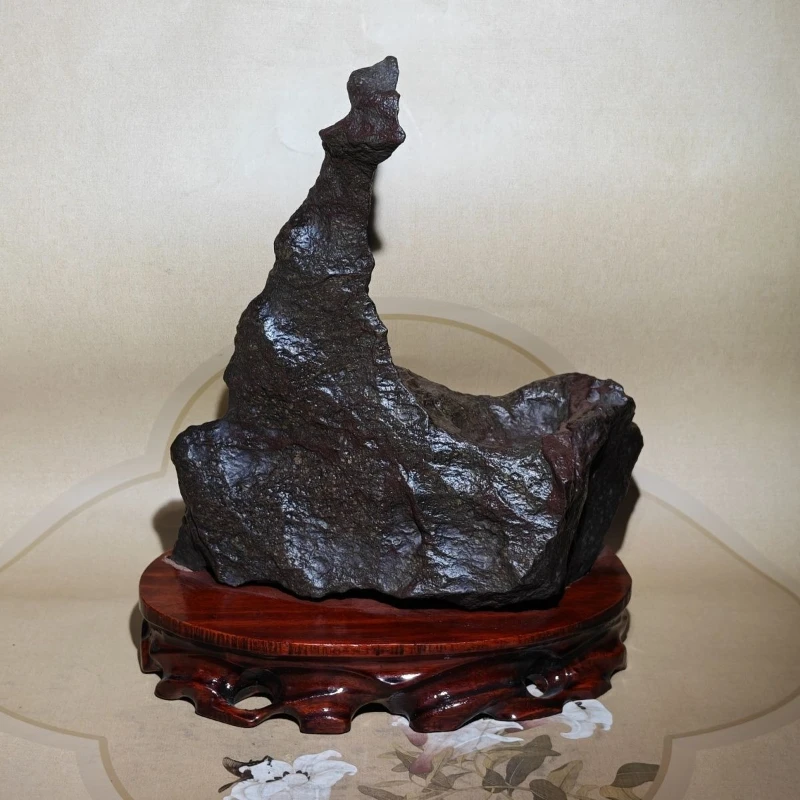 

Peacock Mingwang pictographic stone rough stone ornament viewing