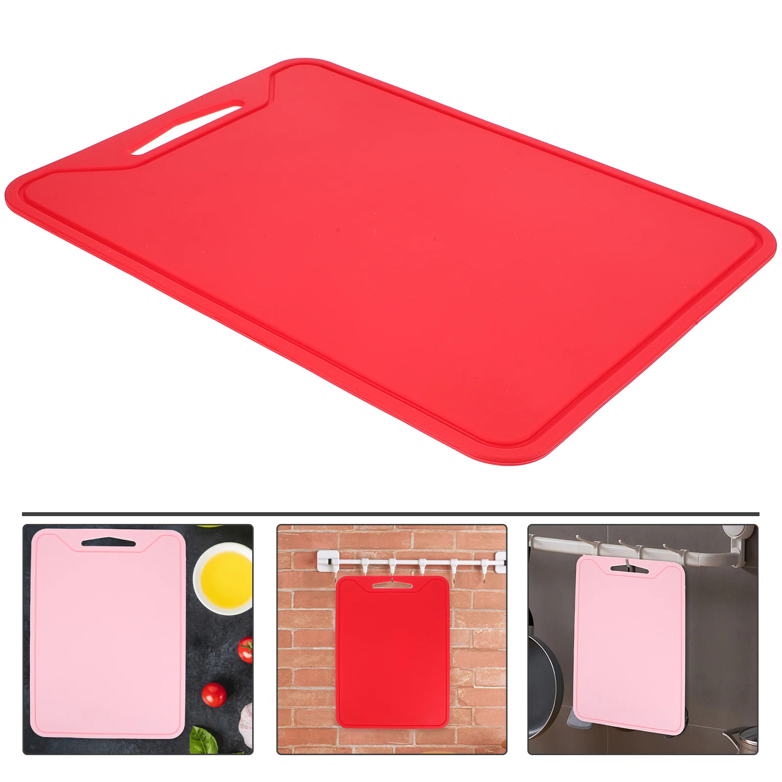 

1pc Flexible Colored Cutting Board Mats Set Premium Silicone Chopping Board Easy to Clean Reversible Eco Friendly Mats for Kitch