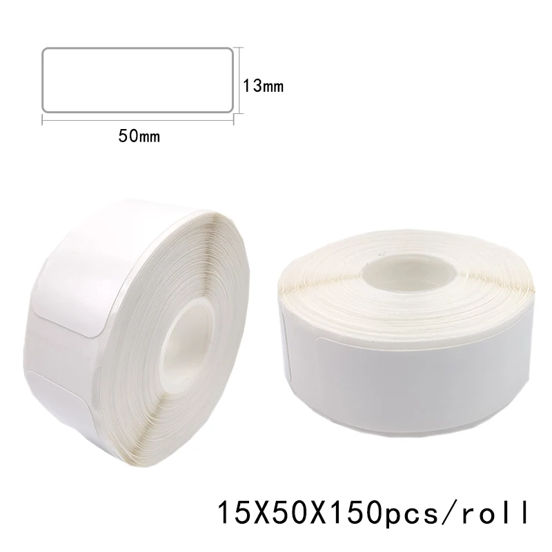 5pk P15 Label Papier P11 Adhesive15 * 50 Wit Lable Tape Pak Voor Pristar P15 D30 P12label Tape D30 Thermisch Label