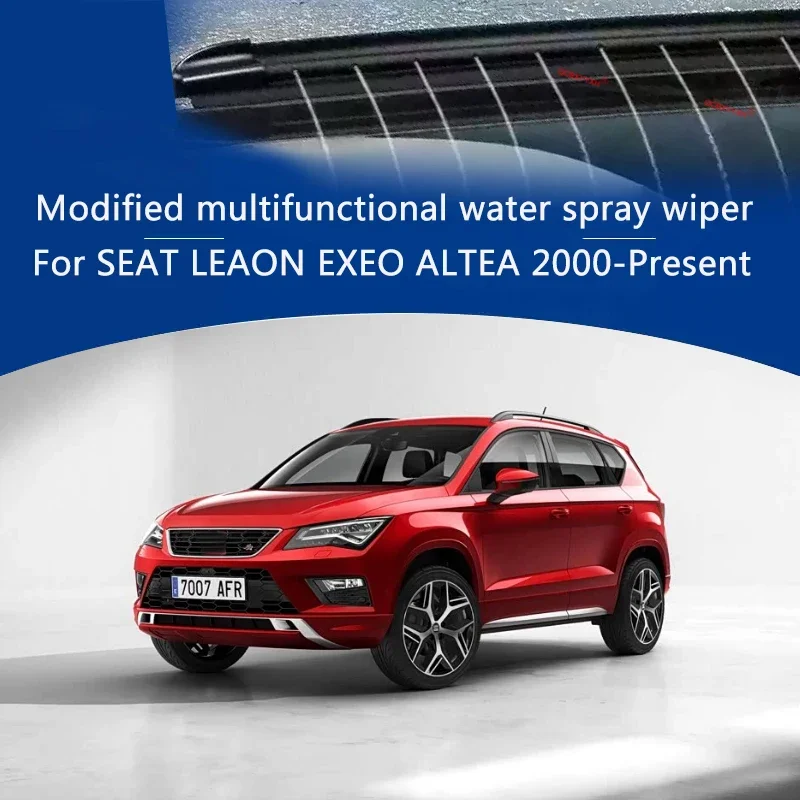 For SEAT LEAON EXEO ALTEA 2000-Present 2pcs Car Modify Windshield Water Spray Wiper Auto Wet Arm Wiper Clean Exterior Accessory