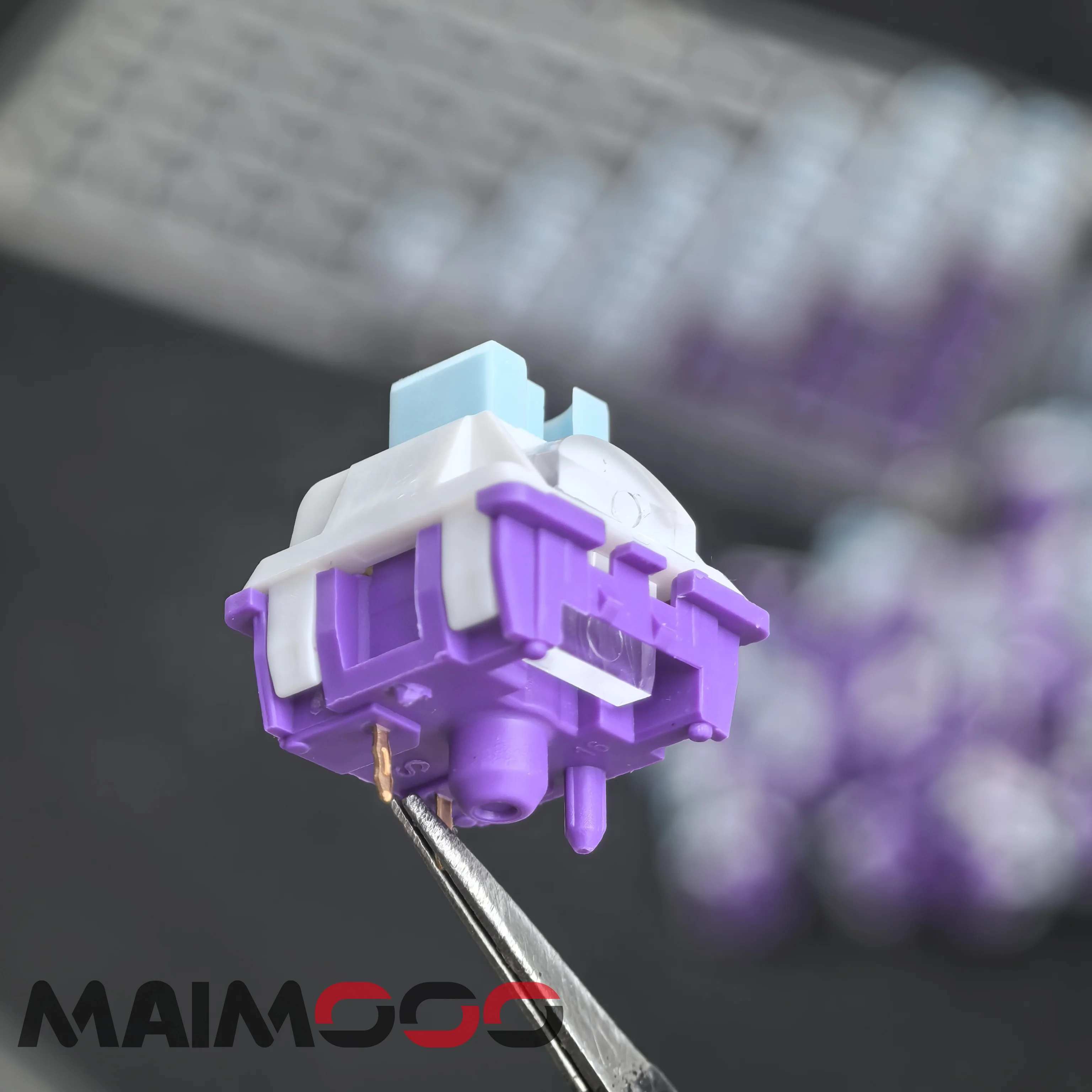 1pcs Mx Switch 3Pin/5Pin Linear Tactile Clicky Silent Break Switches For Diy Mechanical Keyboard Light Guide Mirror Pink Switch